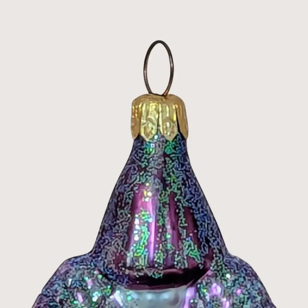 Vintage Christopher Radko Glass Church Ornament